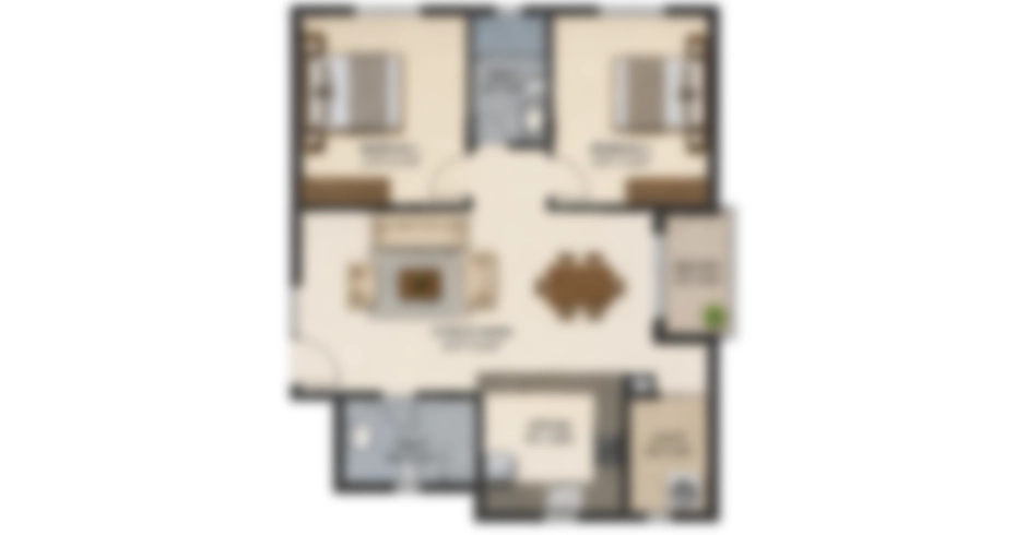 Sarvoday Bhiwandi 2 BHK Layout Plan